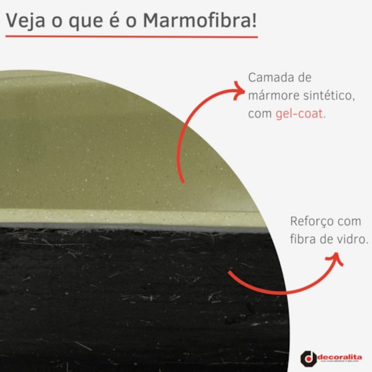 Tanque Marmofibra Preto Absoluto Decoralita 60x60cm - Imagem principal - d4473a58-a364-4588-a11c-bb1e478c41bc