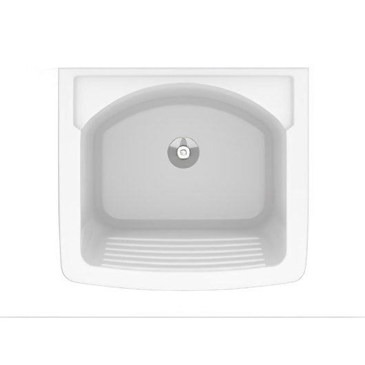 Tanque Médio Com Mesa 28L Branco Roca 53,5x47,5cm - Imagem principal - 6b6edbb1-d253-4690-87fc-e235b29a0be5