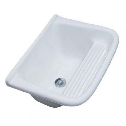 Tanque Simples 55x42cm Branco Decoralita - Imagem principal - 5b097b4d-f512-4bf2-9ab5-77ae30466278