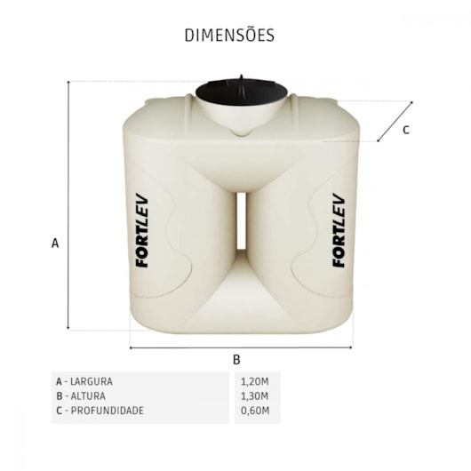 Tanque Slim De Polietileno Para Água De Chuva 600l Fortlev - Imagem principal - 9cc4c095-e9bb-466c-b012-fb12ecd21b5e