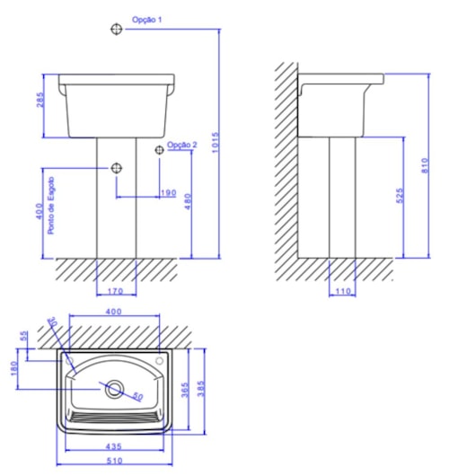 Tanque TQ01 Branco Deca 56x43cm 22L - Imagem principal - e119ae63-0e68-412d-8958-e51b1ec88b21