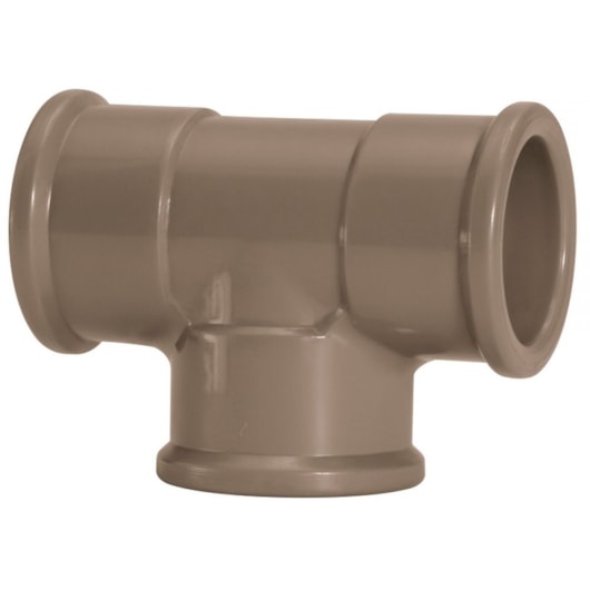 Tê Soldável 75mm Amanco - Imagem principal - 33852fcf-0f08-4ab0-bb1e-60914397bc65
