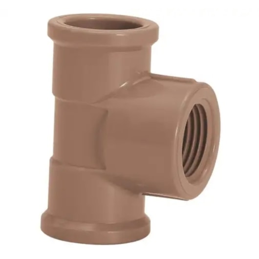 Tê Soldável Com Rosca 3,2x3/4cm Amanco - Imagem principal - 72694b8f-937f-4294-b423-95b03b8b7c84