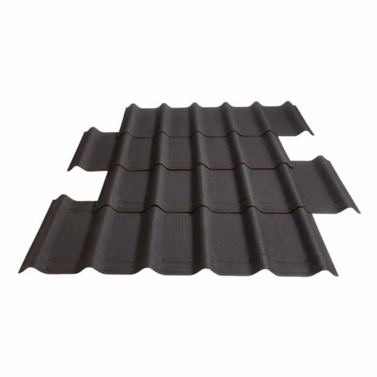 Telha Ecológica Onduvilla Black Onduline 107x40x0,3cm - Imagem principal - 67161d3b-1938-438f-ab88-b27364e669b0