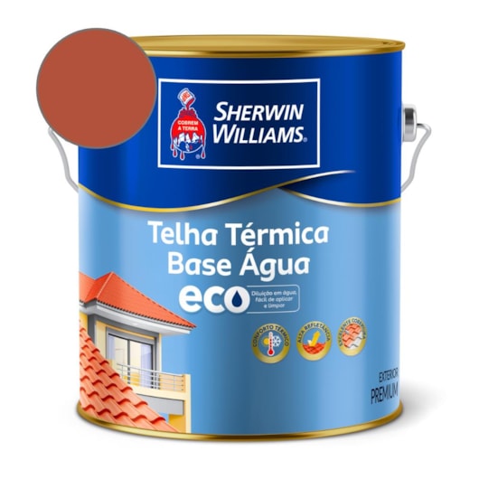Telha Térmica Base Água Eco Cerâmica Telha Sherwin Williams 3,6L - Imagem principal - 7c4c6058-2d83-4bf0-a3ab-1cf3e46bd361