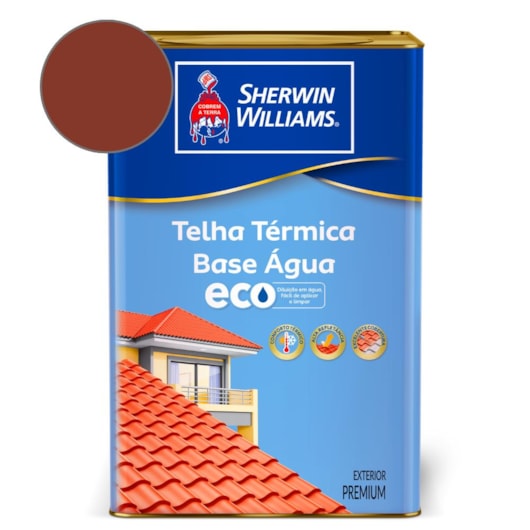 Telha Térmica Base Água Eco Vermelho Oxido Sherwin Williams 18L - Imagem principal - e006d9c7-6ccc-4f34-a727-27e2142079be