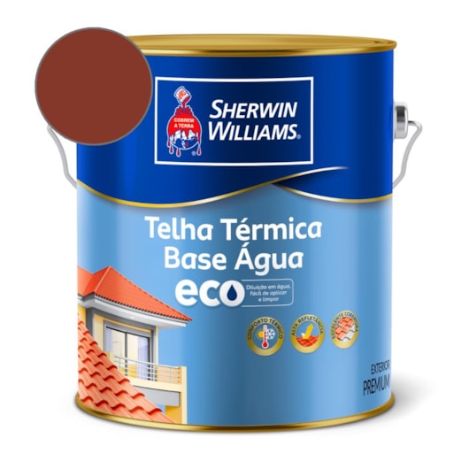 Telha Térmica Base Água Eco Vermelho Oxido Sherwin Williams 3,6L - Imagem principal - 009b9f6d-834f-4104-9b48-4c4ec9d5b9b5