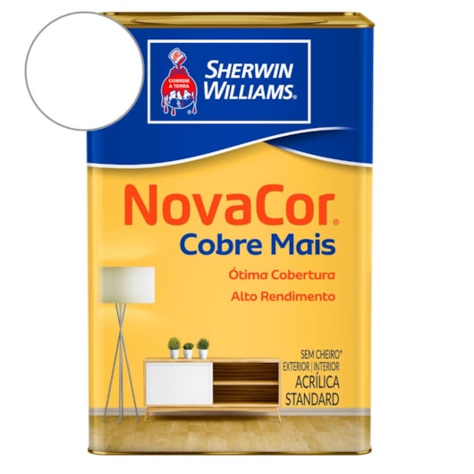 Tinta ACR Cobre Mais NovaCor Branco Sherwin Williams 20L - Imagem principal - 5c5c8b6b-9492-499e-8681-12d1af2d6ebe
