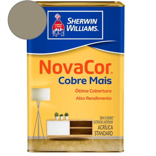 Tinta ACR Cobre Mais NovaCor Concreto Sherwin Williams 18L - Imagem principal - b305f054-2ce7-4ef0-bc03-87414f3654ae