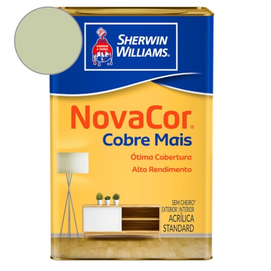 Tinta ACR Cobre Mais NovaCor Verde Campestre Sherwin Williams 18L - Imagem principal - 128a41de-a6c5-4759-bc31-fa96f678c32b