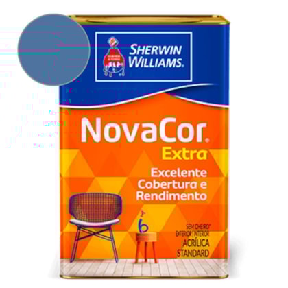 Tinta ACR Fosco Mais Rendimento NovaCor Azul Indigo Sherwin Williams 18L