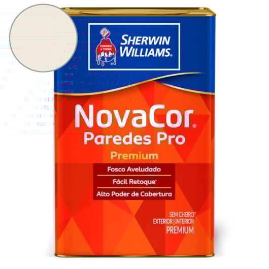 Tinta ACR Fosco Paredes Pro Bianco Sereno Sherwin Williams 18L - Imagem principal - f8dc2700-86c7-49b0-a2bc-e14ba9f6f989