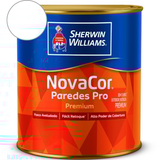 Tinta ACR Fosco Paredes Pro Branco Sherwin Williams 0,9L - Imagem principal - 6c0b8d34-0768-4ab7-bb8b-ef10cb352dd3