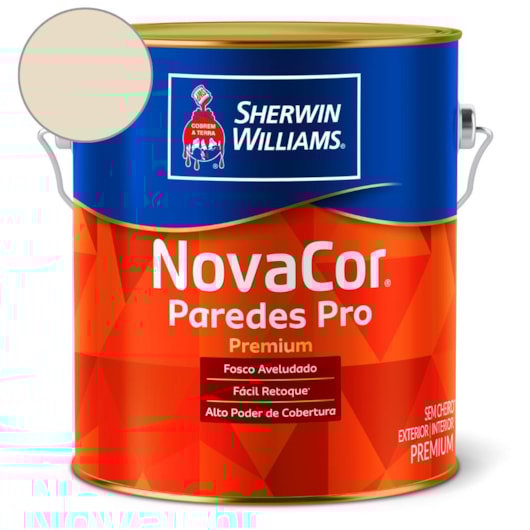 Tinta ACR Fosco Paredes Pro Palha Sherwin Williams 3,6L - Imagem principal - 537fd37a-10d0-49b7-ba61-5187fcfadde5