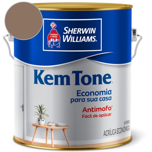 Tinta ACR Kemtone Fosco  Marrom Historico Sherwin Williams 3,6L - Imagem principal - c7619697-af7c-4f60-9a73-6157d06b8a7e