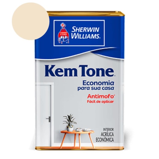 Tinta ACR Kemtone Fosco Palha  Sherwin Williams 18L - Imagem principal - 7b50be60-9bb3-4954-bb2a-87c865336f29