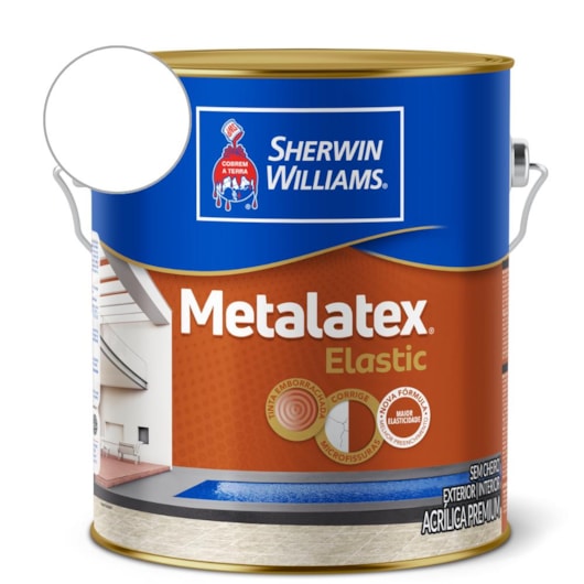Tinta ACR Metalatex Elastic Branco Sherwin Williams 3,6L - Imagem principal - 84530566-9795-469e-900a-af59cba1dce1