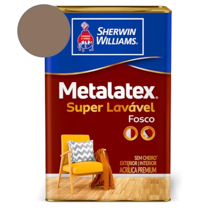 Tinta ACR Metalatex Fosco Marrom Historico Sherwin Williams 18L