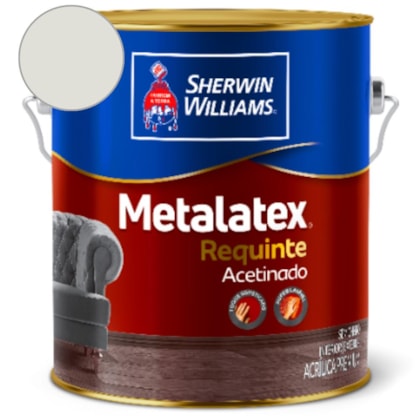 Tinta ACR Metalatex Requinte Super Lavável Acetinado Branco Gelo Sherwin Williams 3,6L