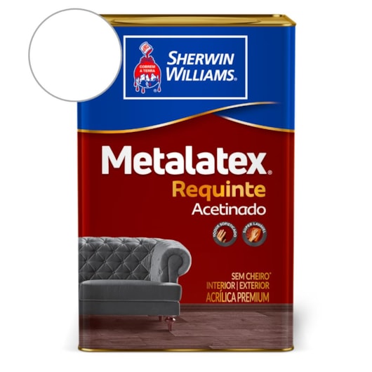 Tinta ACR Metalatex Requinte Super Lavável  Branco Sherwin Williams 18L - Imagem principal - aed435ce-2369-43d7-9867-a5a7a9565e90