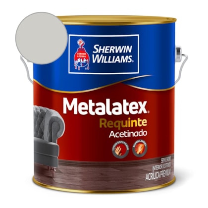 Tinta ACR Metalatex Requinte Super Lavável Elemento Cinza Sherwin Williams 3,6L