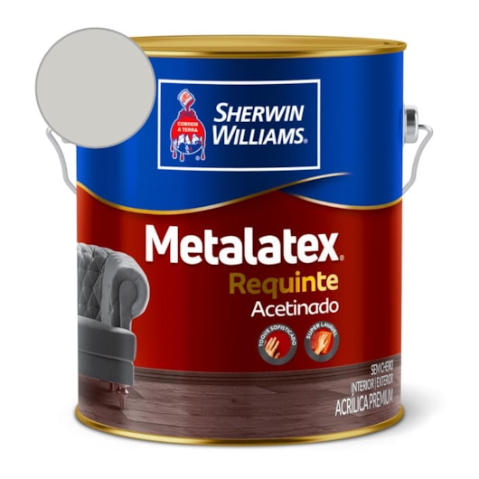 Tinta ACR Metalatex Requinte Super Lavável Elemento Cinza Sherwin Williams 3,6L - Imagem principal - f427c3ed-b00f-4a49-96b3-279d12f02e41