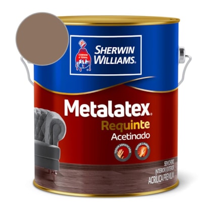 Tinta ACR Metalatex Requinte Super Lavável  Marrom Historico Sherwin Willliams 3,6L
