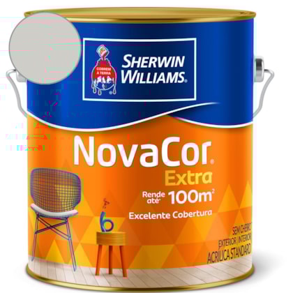 Tinta ACR Semi Brilho Mais Rendimento NovaCor Elemento Cinza Sherwin Wiliams 3,6L