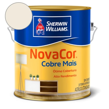 Tinta Acrílica Cobre Mais NovaCor Bianco Sereno Sherwin Williams 3,6L