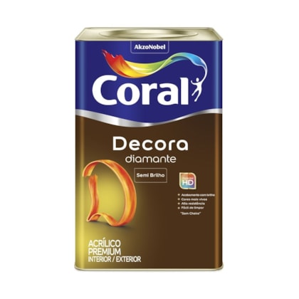 Tinta Acrílica Decora Semi Brilho Base Mf 16l Coral