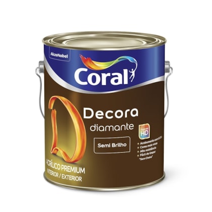 Tinta Acrílica Decora Semi Brilho Base Mf 3,2l Coral