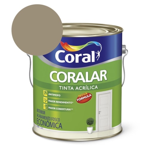 Tinta Acrílica Econômica Coralar Acrílico Fosco Concreto 3.6l Coral - Imagem principal - 658ce935-6d7c-46ed-82e9-dd35f853131c