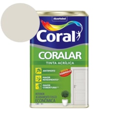 Tinta Acrílica Econômica Coralar Acrílico Fosco Gelo Coral 18L