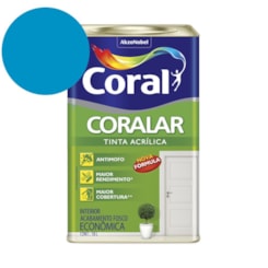 Tinta Acrílica Econômica Coralar Acrílico Fosco Oceano 18l Coral