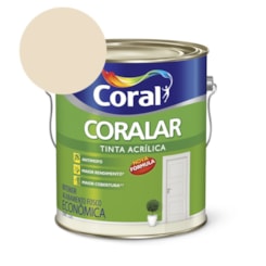 Tinta Acrílica Econômica Coralar Acrílico Fosco Palha 3.6l Coral