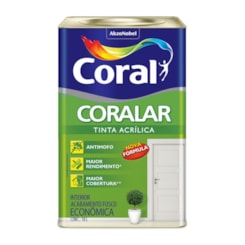 Tinta Acrílica Econômica Coralar Acrílico Fosco Pavão 18l Coral