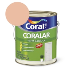 Tinta Acrílica Econômica Coralar Acrílico Fosco Pêssego 3.6l Coral