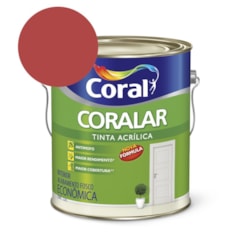 Tinta Acrílica Econômica Coralar Acrílico Fosco Rubi 3.6l Coral