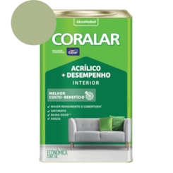 Tinta Acrílica Econômica Coralar Acrílico Fosco Verde Kiwi 18l Coral