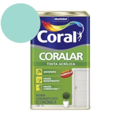 Tinta Acrílica Econômica Coralar Acrílico Fosco Verde Piscina 18l Coral