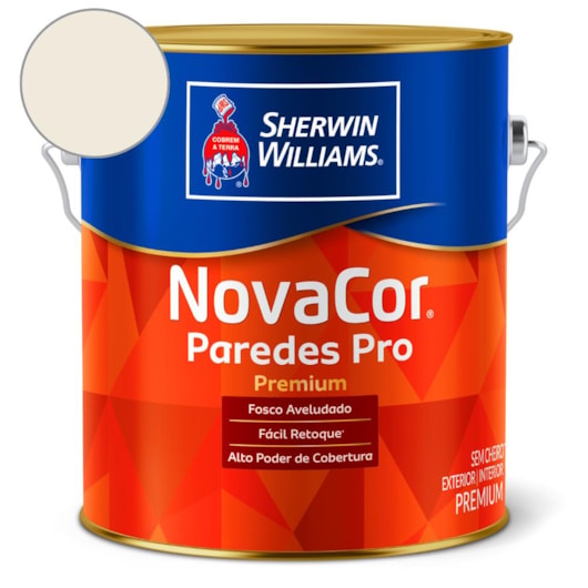 Tinta Acrílica Fosco Paredes Pro Bianco Sereno Sherwin Williams 3,6L - Imagem principal - 9982e65f-a1c6-45ef-8b67-1fa1b62a00fc