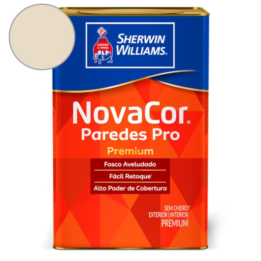 Tinta Acrílica Fosco Paredes Pro Palha Sherwin Williams 18L - Imagem principal - d29fd441-3109-47d5-ae4a-d8e847999f37