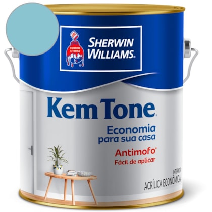 Tinta Acrílica Kemtone Fosco Azul Ceu Sherwin Williams 3,6L