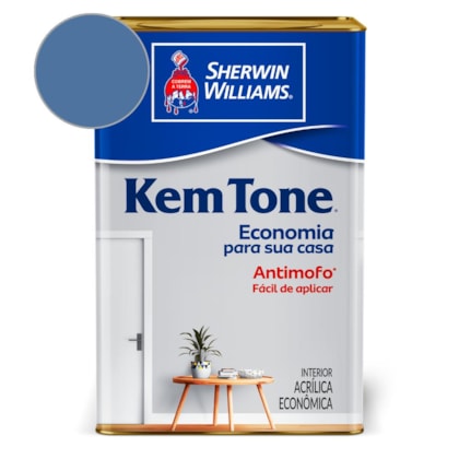 Tinta Acrílica KemTone Fosco Azul Indigo Sherwin Williams 18L