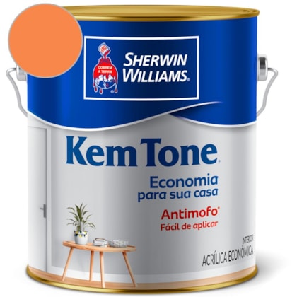 Tinta Acrílica Kemtone Fosco  Cenoura Sherwin Williams 3,6L