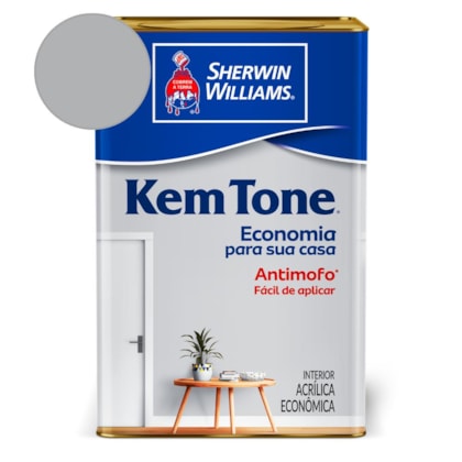 Tinta Acrílica Kemtone Fosco Cinza Barbatana Sherwin Williams 18L