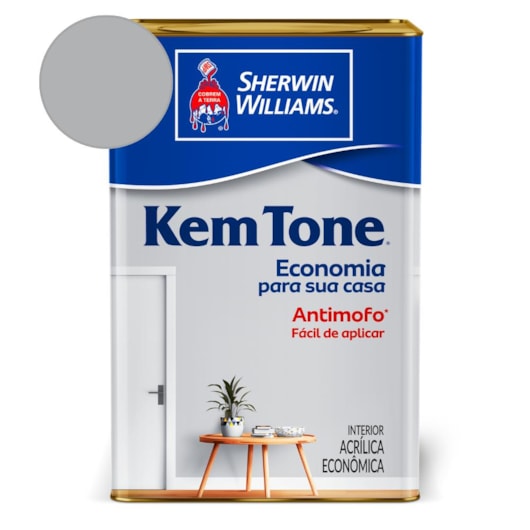 Tinta Acrílica Kemtone Fosco Cinza Barbatana Sherwin Williams 18L - Imagem principal - e88b396a-ce5c-4b46-93ab-ef96b3288f9f