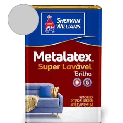 Tinta Acrílica Melatex SuperLavável Brilho Cinza Alpes Sherwin Williams 18L