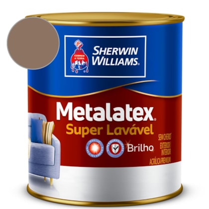 Tinta Acrílica Melatex Superlavável Brilho Marrom Historico Sherwin Williams 3,6L
