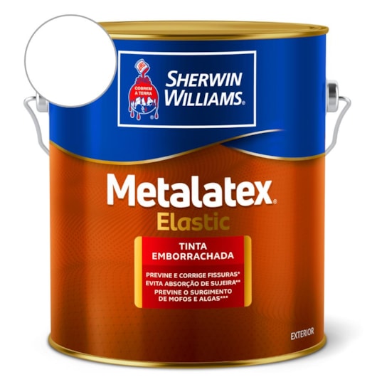 Tinta Acrílica Metalatex Elastic  Branco Semiacetinado Sherwin Williams 3,6L - Imagem principal - f2ce2ab4-6889-4755-8302-632c94de03a0